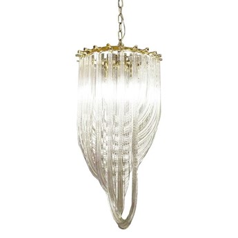 Lampa wisząca MURANO S złota - szkło, metal