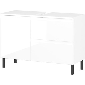 Biała szafka pod umywalkę 80x56 cm Salinas – Germania