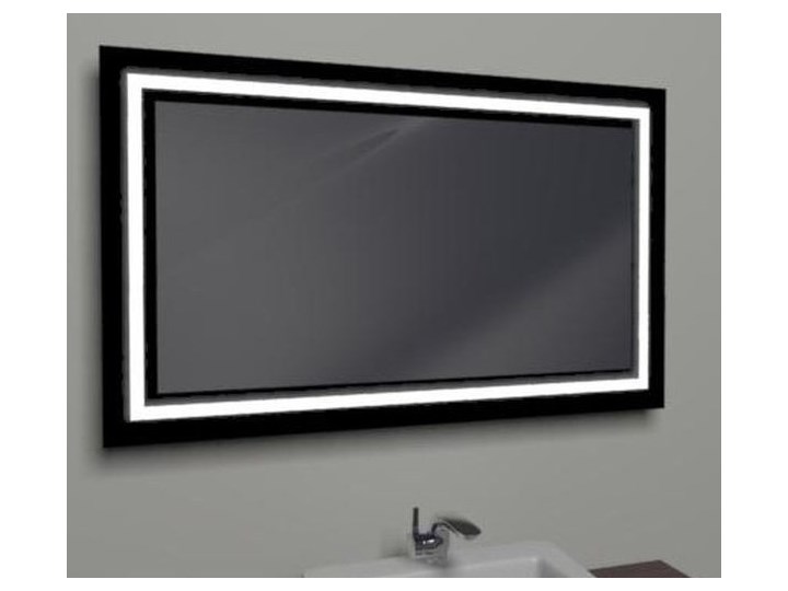 Antado Lustro Podświetlane W Czarnej Ramie 120x80cm Led L J4 Led2b