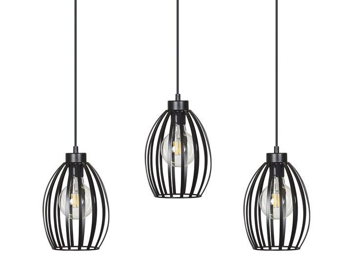 BORIS 3 BLACK 165/3 lampa sufitowy wisząca regulowana czarna styl loftowy