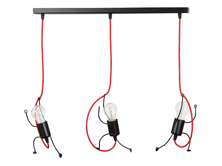 BOBI 3 BLACK 537/3 oryginalny zwis sufitowy dziecięcy kolory Lampa inspirowana Metal Pomieszczenie Biuro i pracownia