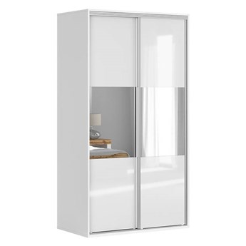 Flex szafa z lustrem biały połysk 120 cm