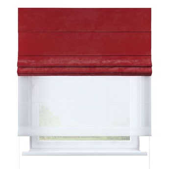 Roleta rzymska Duo, intensywna czerwień, szer.130 x dł.170 cm, Velvet