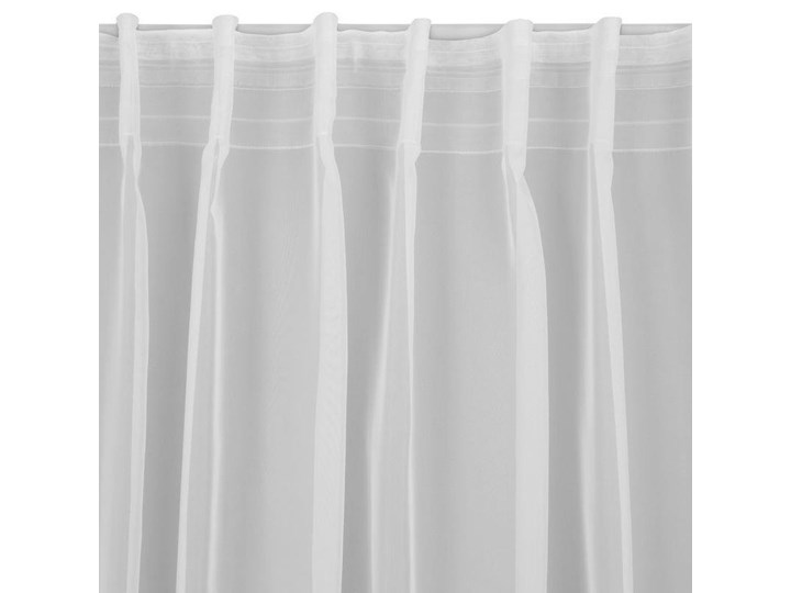 Firana gotowa biała na taśmie 400X170 Poliester Woal 400x170 cm Typ Firany gotowe