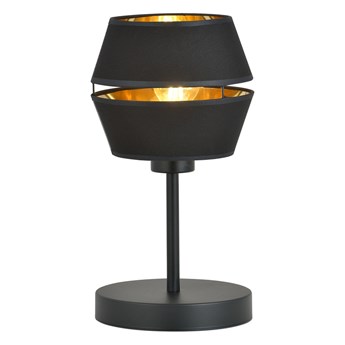 SELSEY Lampa stołowa Catnes czarno-złota