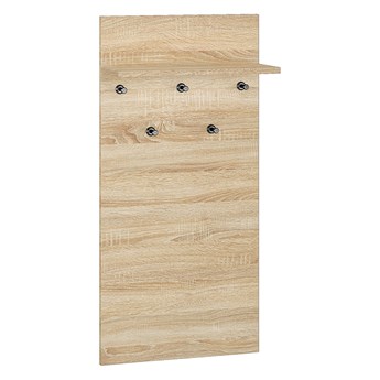SELSEY Wieszak ścienny Mafro z półką 50 cm Sonoma jasna