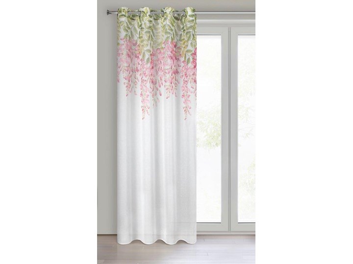FIR/JULIETA/B+RÓ 140X250 PRZEL Poliester 250x140 cm Typ Firany gotowe Wzór Z nadrukiem