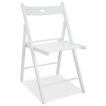Krzesło składane drewniane SMART II białe