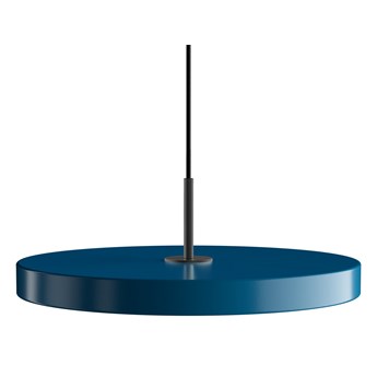 UMAGE (Vita) - Lampa Asteria Medium - średnica 43 cm, niebieska, czarny dekor