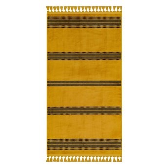 Żółty dywan odpowiedni do prania 200x100 cm − Vitaus