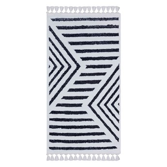 Biało-niebieski dywan odpowiedni do prania 120x80 cm − Vitaus