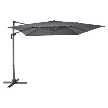 Ciemnoszary parasol ogrodowy 270x270 cm Cantielver – Rojaplast