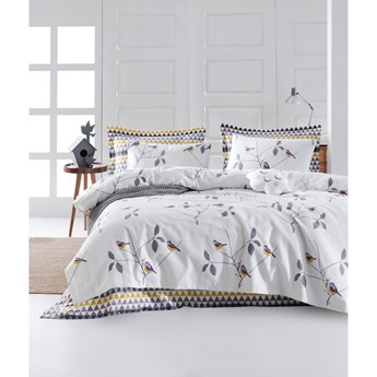 Zestaw narzuty na łóżko i poszewki na poduszkę EnLora Home Pavlina White, 160x235 cm
