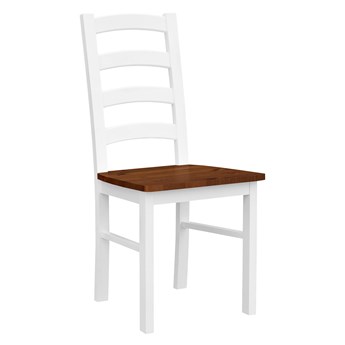 Krzesło Belluno Elegante 01 z siedziskiem w kolorze orzecha