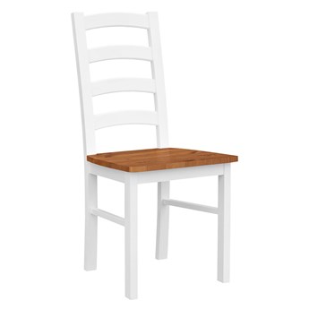 Krzesło Belluno Elegante 01 z siedziskiem w kolorze dębowym