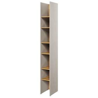 SELSEY Regał na książki Teen Flex 27 cm Silk flou / hikora naturalna