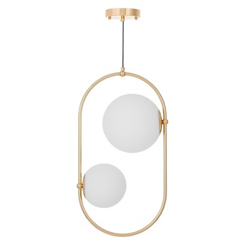 Lumina Deco NOWOCZESNA PODWÓJNA LAMPA WISZĄCA ZŁOTA PANARI