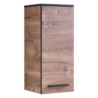 Brązowa wisząca szafka łazienkowa w dekorze dębu 30x72 cm Set 374 – Pelipal