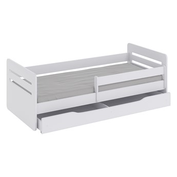 SELSEY Łóżko dziecięce Brannigan 180x80 cm z szufladą białe