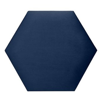 Panel tapicerowany heksagon 40x34,6 niebieski