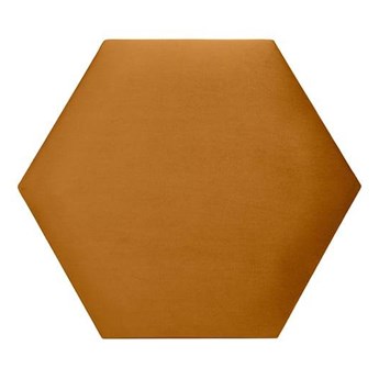Panel tapicerowany heksagon 40x34,6 żółty