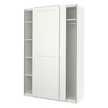 IKEA PAX / GRIMO Szafa, biały/biały, 150x66x236 cm