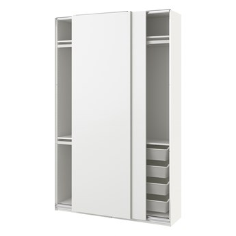 IKEA PAX / HASVIK Kombinacja szafy, biały/biały, 150x44x236 cm