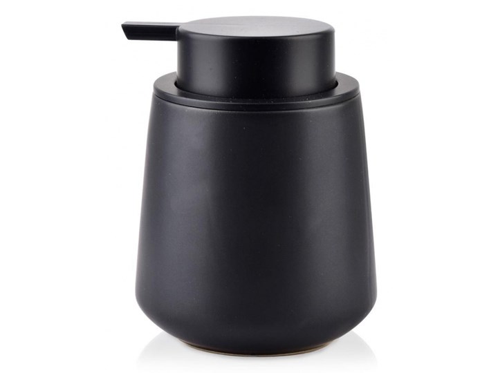 Dozownik na mydło 300 ml ceramiczny pojemnik na płyn do naczyń czarny kod: O-569394 Dozowniki Tworzywo sztuczne Ceramika Kategoria Mydelniczki i dozowniki