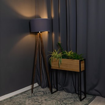 Solidny stojak na kwiaty KWIETNIK LOFT MAX z litego drewna dębowego do salonu jadalni salonu biura nowoczesny design