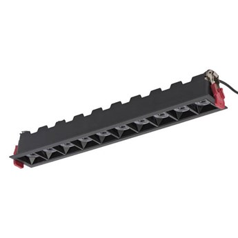 Liniowa oprawa sufitowa wpuszczana MIDI LED BLACK 3000K 40W | czarny