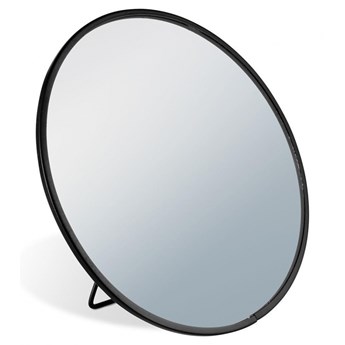Lusterko lustro kosmetyczne do makijażu stojące metalowe czarne 15 cm kod: O-569557