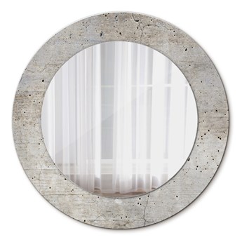 Lustro dekoracyjne okrągłe Szary beton fi 50 cm