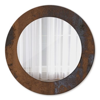 Lustro dekoracyjne okrągłe Metaliczny rustykalny fi 50 cm