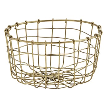 KOSZYCZEK DRUCIANY W KOLORZE ANTIC BRASS MADAM STOLTZ