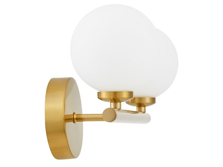 KINKIET LAMPA ŚCIENNA NOWOCZESNA MOSIĘŻNA MARSIADA W2 LUMINA DECO Szkło Styl Nowoczesny Kinkiet LED Metal Kinkiet z abażurem Kinkiet z kloszem Kategoria Lampy ścienne