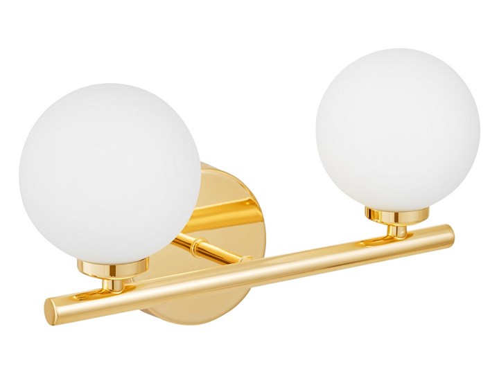 KINKIET LAMPA ŚCIENNA NOWOCZESNA ZŁOTA MARSIADA W2 LUMINA DECO Styl Nowoczesny Szkło Kinkiet LED Metal Kinkiet z kloszem Kinkiet z abażurem Kolor Złoty