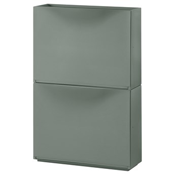IKEA TRONES Szafka na buty, szarozielony, 52x18x39 cm