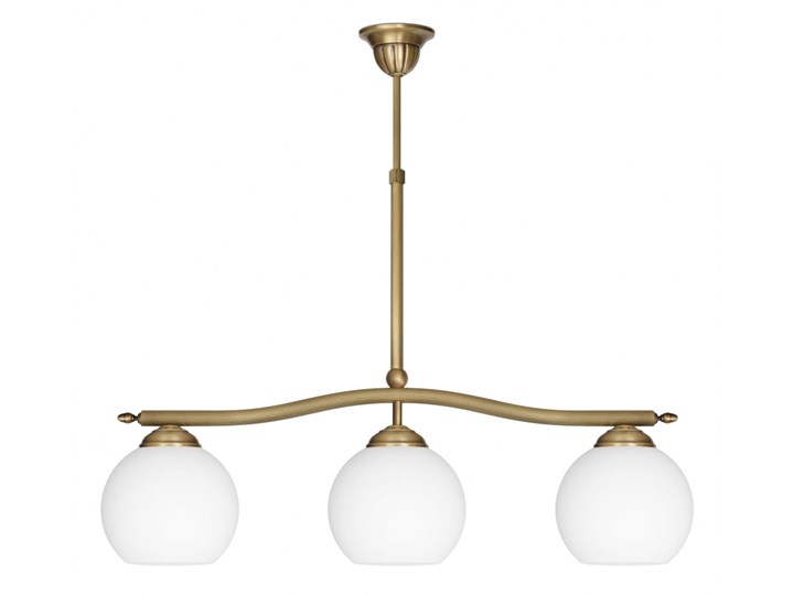 Lampa mosiężna nad stół z kulami QV-S3L