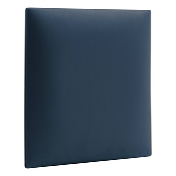 Zestaw 12x Panele Tapicerowane 30x30 cm Wezgłowie Gładkie Kwadrat Niebieski