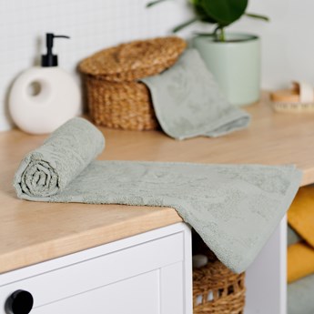 Sinsay - Ręcznik bawełniany we wzory - Zielony