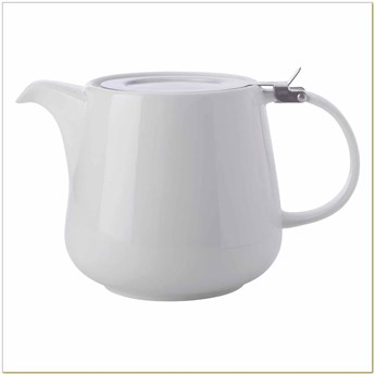 Maxwell & Williams - White Basic Round - Dzbanek do herbaty, biały, pojemność 600 ml