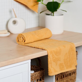 Sinsay - Ręcznik bawełniany we wzory - Żółty