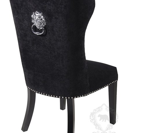 Krzesło Czarne Glamour Krzesła Do Salonu Zdjęcia Pomysły