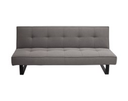 Kanapa Sleek 3 osobowa - rozkładana Customform, stalowy (szary), czarny Głębokość 87 cm drewno rozkładane metal Głębokość 55 cm tkanina Materiał obicia Tkanina