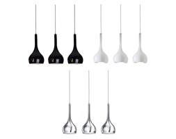 Lampa wisząca Azzardo SOUL LP5114-3BK Lampa LED Metal Styl Nowoczesny Szkło Ilość źródeł światła 3 źródła