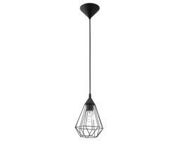 Lampa wisząca druciana Eglo Vintage Tarbes 60W czarna E27 industrial 94187 >>> RABATUJEMY do 20% KAŻDE zamówienie !!! - wysyłka w 24h Tworzywo sztuczne Lampa inspirowana Lampa druciana Metal Ilość źródeł światła 1 źródło