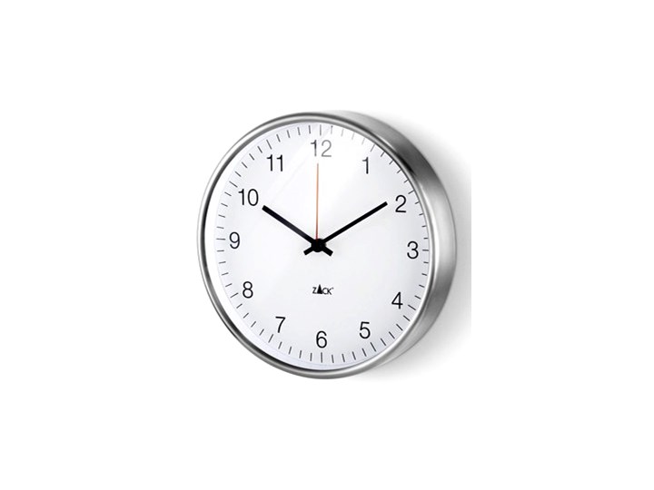 Zegar ścienny 24 cm Zack Palla biały kod: ZACK-60025 Styl Nowoczesny Okrągły Metal Kategoria Zegary