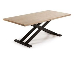 Lampa stołowa Shady, biała Wysokość 52 cm Lampa trójnóg drewno Styl skandynawski