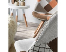 Lampa stołowa JANVIR Wysokość 27 cm Lampa dekoracyjna drewno Styl skandynawski