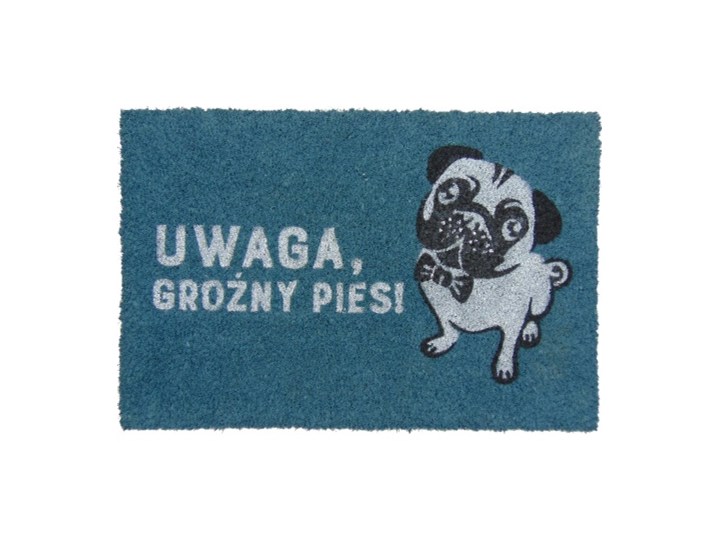 Wycieraczka do domu z napisem UWAGA, GROŹNY PIES! Kategoria Wycieraczki Włókno kokosowe Kolor